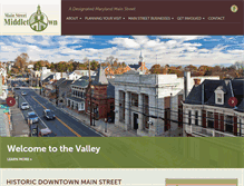 Tablet Screenshot of mainstreetmiddletown.org